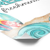 Surf Birthday Party Reef Freshign Fotodruck (Ecke)