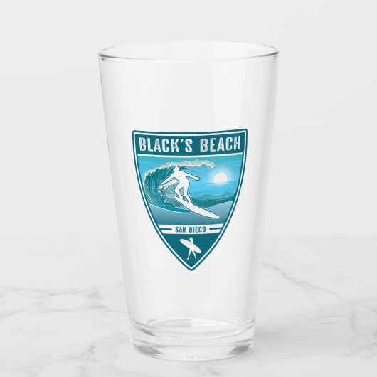 Surf Black's Beach San Diego Glas (Vorderseite)