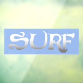 Surf-Blau große Fensterklammer Fensteraufkleber (Blatt 3)