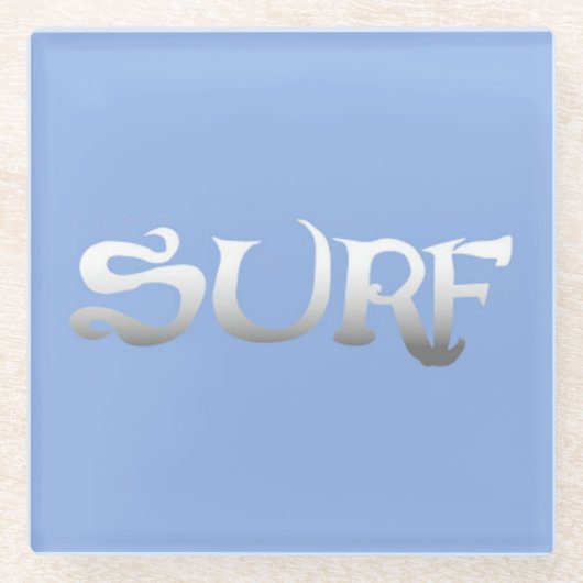 Surf-Blau-Untersetzer Glasuntersetzer (Vorderseite)