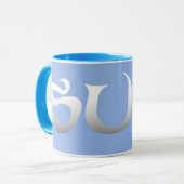 Surf-blaue Combo-Tasse Tasse (Vorderseite Links)