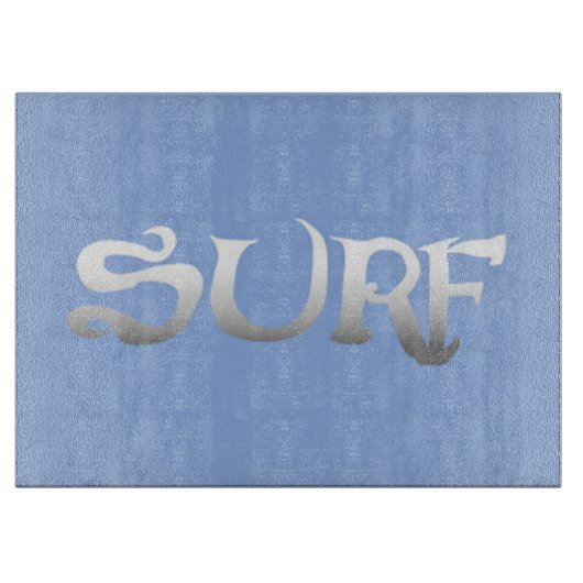 Surf-blaue Glasschneidplatte Schneidebrett (Vorderseite)