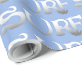 Surf-blaues glänzendes Packpapier (Rolleneckpunkt)