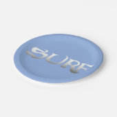 Surf-Blue-Paper-Teller Pappteller (Schrägansicht)