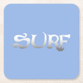 Surf-Blue-Paper-Untersetzer Rechteckiger Pappuntersetzer (Vorderseite)