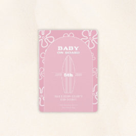 Surf Board Baby Shower - Custom Gender Neutral Einladung