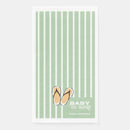 Surf Board Baby Shower Custom - Gender Neutral Serviette (Vorderseite)