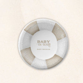 Surf Board Baby Shower Custom Pappteller