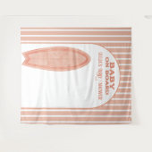 Surf Board Baby Shower Custom Photo Wall Banner Wandteppich (Vorderseite (Horizontal))