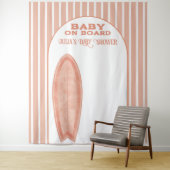 Surf Board Baby Shower Custom Photo Wall Banner Wandteppich (Beispiel)