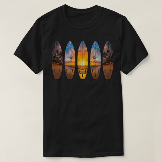 Surf Boards Beach Vacation Surfing Langläufer Su T-Shirt (Design vorne)