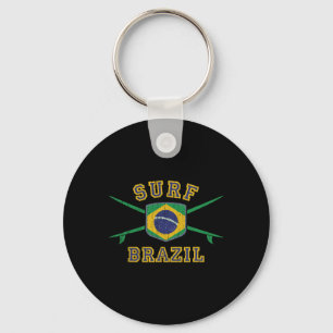 Surf Brasil Vintage Brasil Flagge Surfboards Brasi Schlüsselanhänger