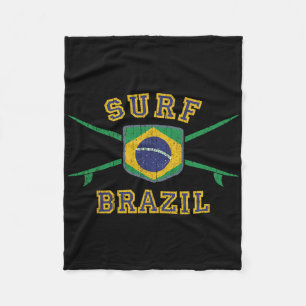 Surf Brasilien Vintage Brasil Flagge Surfboards Br Fleecedecke