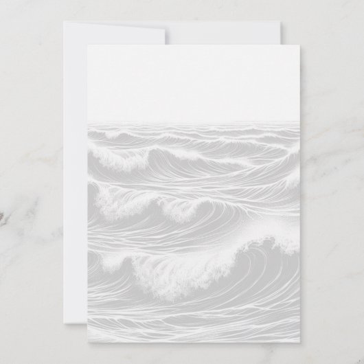 Surf Brides Hochzeitseinladung Einladung (Rückseite)