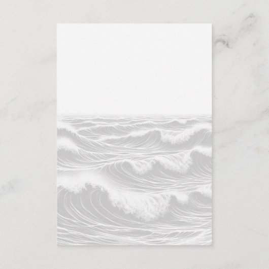 Surf Brides Wedding Begleitkarte (Rückseite)