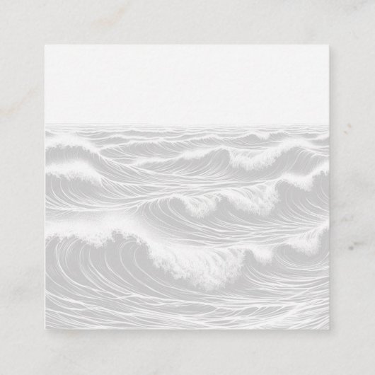 Surf Brides Wedding QR Code Begleitkarte (Rückseite)