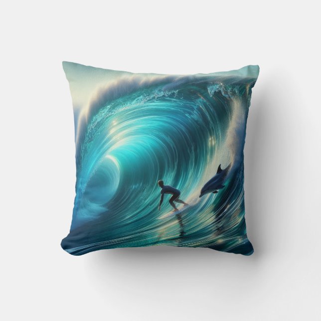 Surf Buddies Pillow 2 verschiedene Seiten Kissen (Vorderseite)