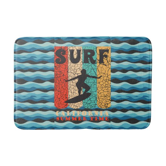 Surf California Bath Mat Badematte (Vorderseite)