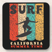 Surf California Beverage Coaster Getränkeuntersetzer (Vorderseite)