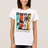 Surf California Bliss: Reiten Sie die Wellen T-Shirt (Vorderseite)