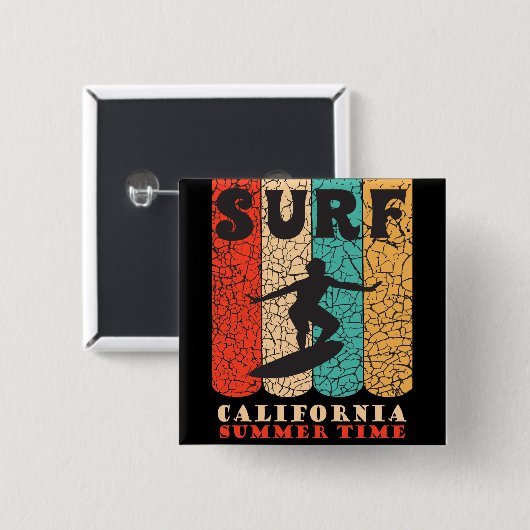 Surf California Button (Vorne & Hinten)