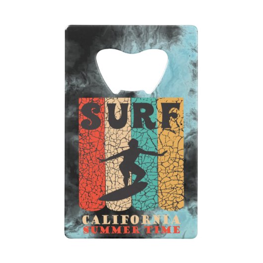 Surf California Geldbeutel Flaschenöffner (Rückseite)