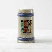 Surf California Palmen Strand Design Tasse (Mittel)