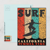Surf California Postkarte (Vorne/Hinten)