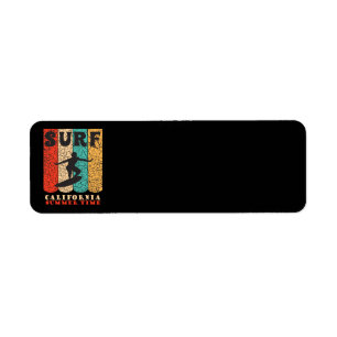 Surf California Return Address Label