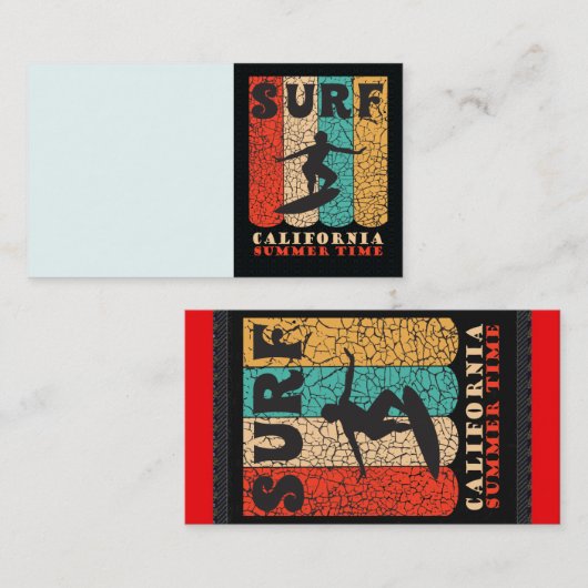 Surf California Visitenkarte (Vorne/Hinten)