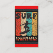Surf California Visitenkarte (Rückseite)