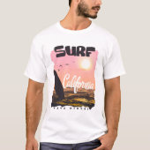 Surf California Wave Riders T - Shirt (Vorderseite)