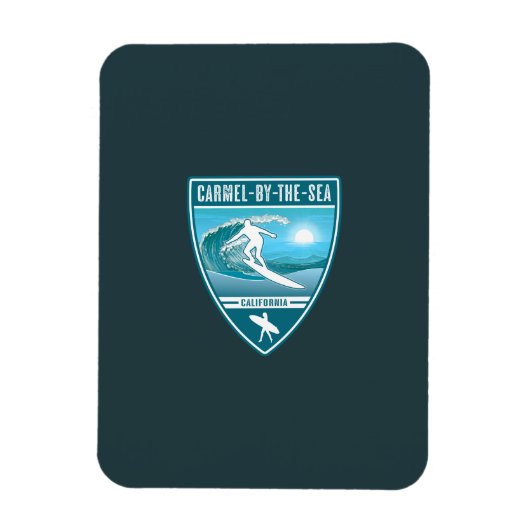 Surf Carmel-by-the-Sea California Magnet (Vertikal)