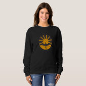 Surf City NC Summertime Vacationing Sunrise Seagul Sweatshirt (Vorne ganz)