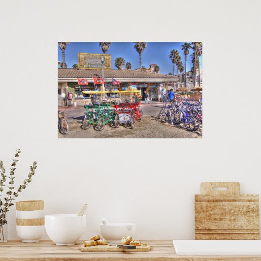 Surf City " Poster (Küche)