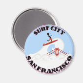 Surf City San Francisco Magnet (Vorderseite/Rückseite)