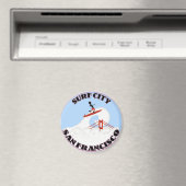 Surf City San Francisco Magnet (In Situ (Geschirrspüler))