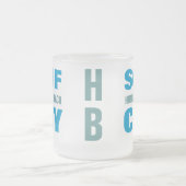 SURF CITY Tasse (mattiertes Glas) (Mittel)