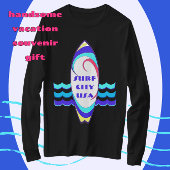 Surf City USA Surfboard Reiten Sie die Wellen T - T-Shirt