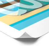 Surf Cocoa Beach Poster (Ecke)