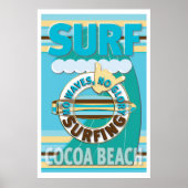 Surf Cocoa Beach Poster (Vorne)