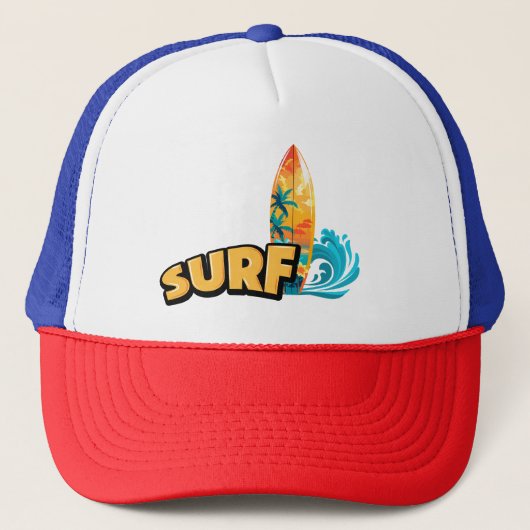 Surf Cool Surf Truckerkappe (Vorderseite)