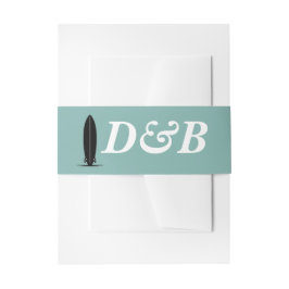 Surf Couple Wedding Einladungsbanderole