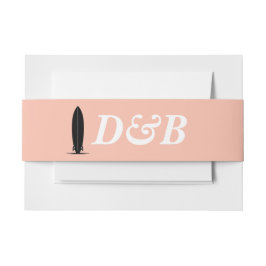 Surf Couple Wedding Einladungsbanderole