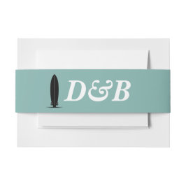 Surf Couple Wedding Einladungsbanderole