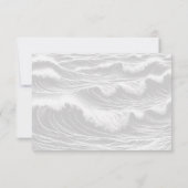 Surf Couple Wedding RSVP Karte (Rückseite)