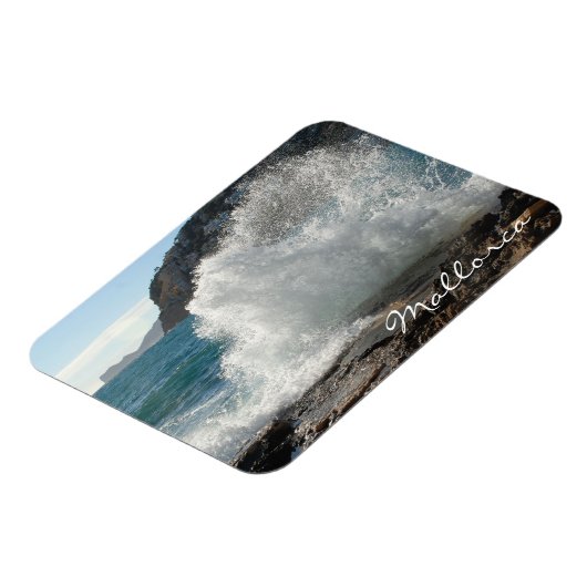 Surf-Crashing, Mallorca, Balearen Magnet (Linke Seite)