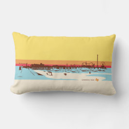 Surf Days - Galveston Island, Pleasure Pier Lendenkissen