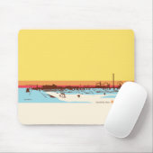 Surf Days - Galveston Island, Pleasure Pier Mousepad (Mit Mouse)