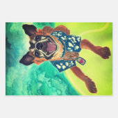Surf Dog Geschenkpapier Set (Vorderseite 3)